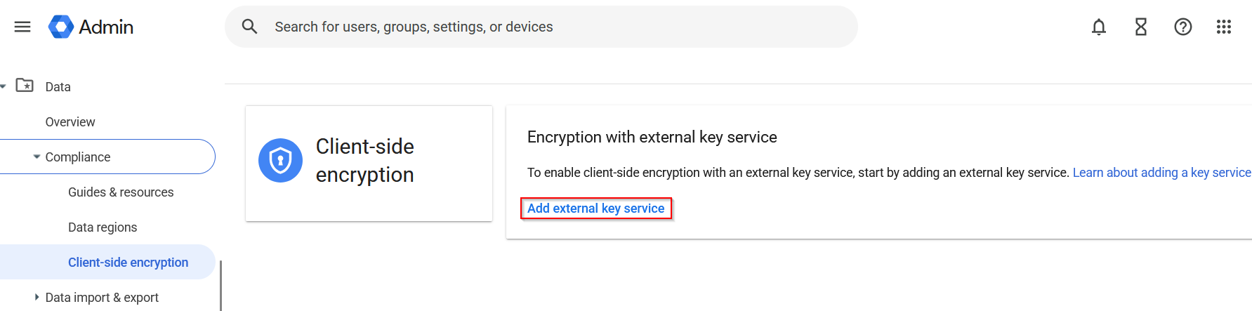 Add CSE via external Key Service