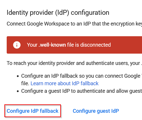 Add IdP details