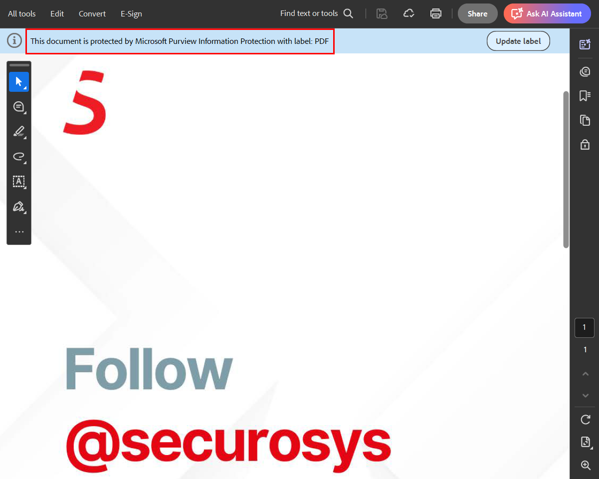 PDF Protection Banner